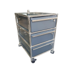 Caissons USM 3T gris argenté