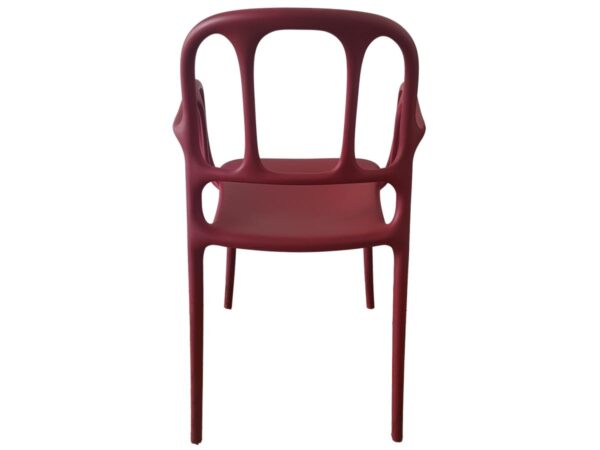 Chaise de réunion rouge Mila