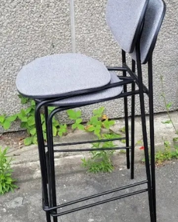 Chaise mi-haute DONNY gris - OCCASION – Image 3