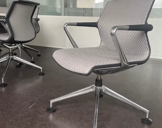 Chaise Vitra Unix grise - OCCASION – Image 2