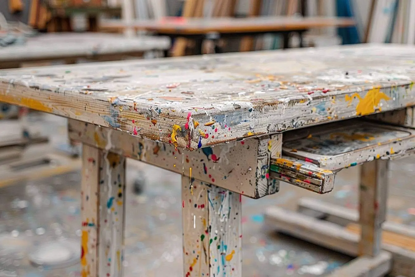 Comment traiter les éclats de peinture ou vernis sur un bureau ergonomique d'occasion ?