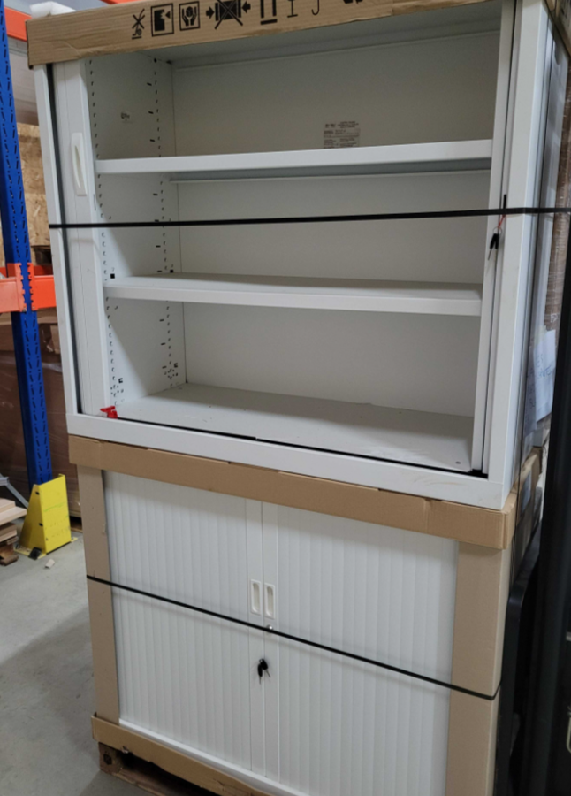 Armoire basse à rideaux AUBY - NEUF DESTOCKAGE – Image 2