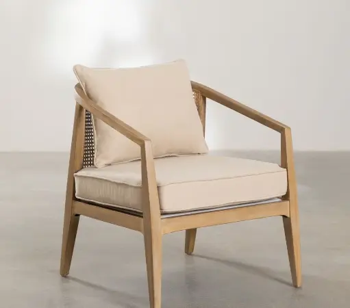 Chauffeuse en bois clair rose SHIRLEY - OCCASION – Image 2