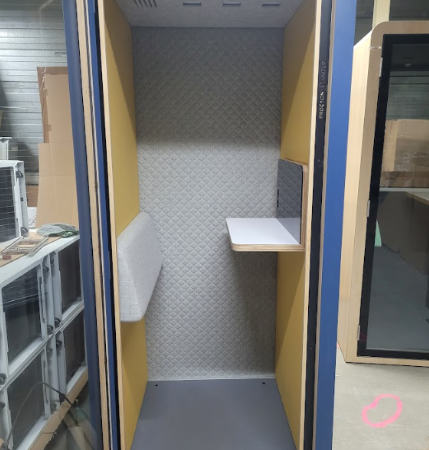 Cabine acoustique SBS Stand-up Procyon Bleue - OCCASION – Image 2