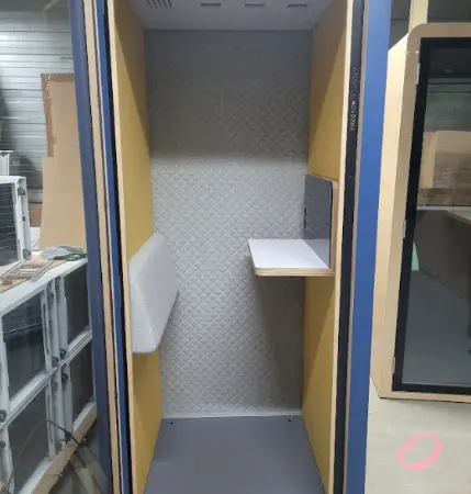 Cabine acoustique SBS Stand-up Procyon Bleue - OCCASION – Image 2