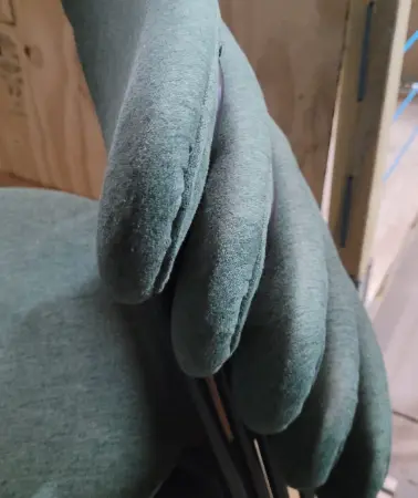 Chaise verte dossier ovale HOSHI - OCCASION – Image 2