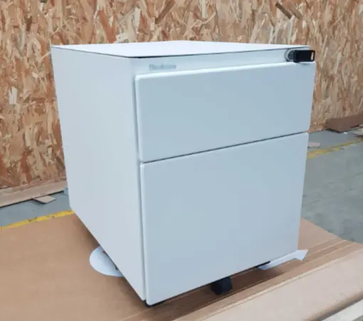 Caisson mobile blanc EDEN Steelcase 2 tiroirs - OCCASION – Image 2