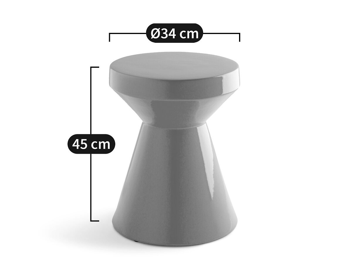 Table basse ronde jaune SHIRLEY - OCCASION – Image 4
