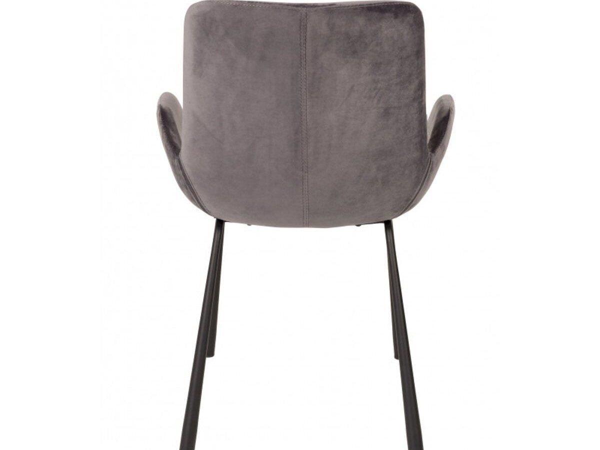Chaise de réunion Zuiver Brit velours gris DESIR 5 - OCCASION – Image 5