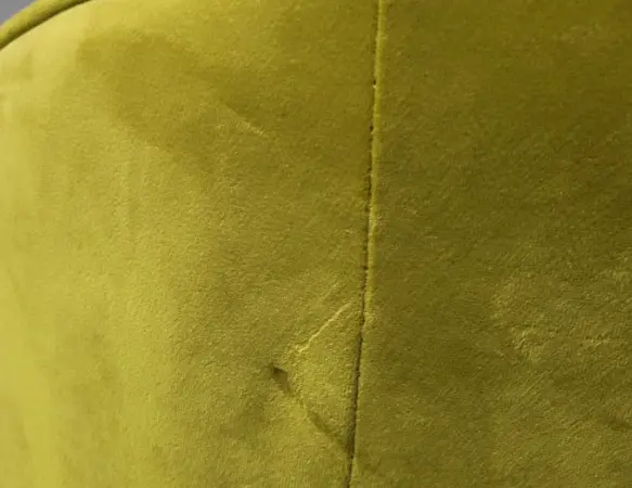 Chauffeuse velours jaune/vert DESIR 5 - OCCASION – Image 6