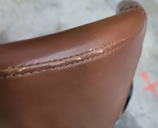 Chauffeuse Zuiver en cuir marron DESIR 5 - OCCASION – Image 7