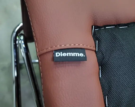 Chaise de réunion cuir marron Diemme DESIR 5 - OCCASION – Image 4