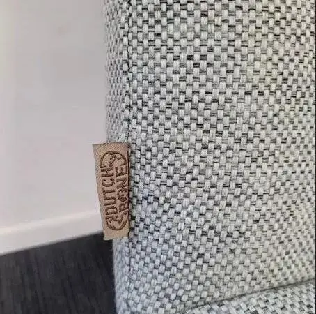 Chauffeuse Dutchbone gris/vert matelassé DESIR - OCCASION – Image 4