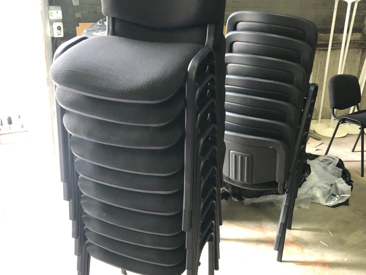 Chaise de réunion noire JERONIMO - OCCASION – Image 5