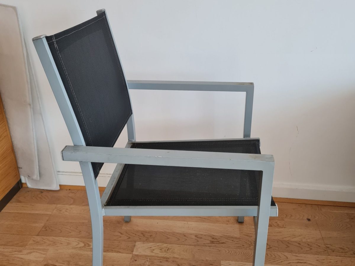 Chaise d'extérieur noire AFIDA - OCCASION – Image 3