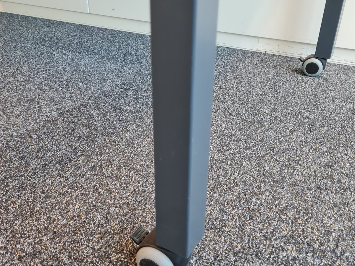 Bureau individuel SERENA 2 160x80 Pieds à roulette - OCCASION – Image 4