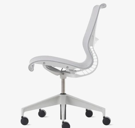 Chaise de réunion Herman Miller Setu gris sans accoudoirs - OCCASION – Image 4