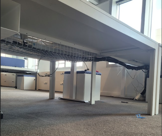 Bureau individuel blanc 180x90 cm DISCO- OCCASION – Image 3