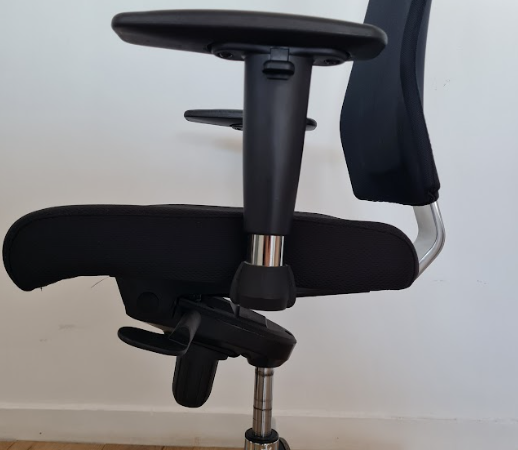 Fauteuil en tissu noir VIRTUOSE - OCCASION – Image 4