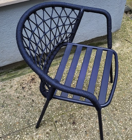 Chaise extérieure Pedrali bleu marine DESIR 6 - OCCASION – Image 3