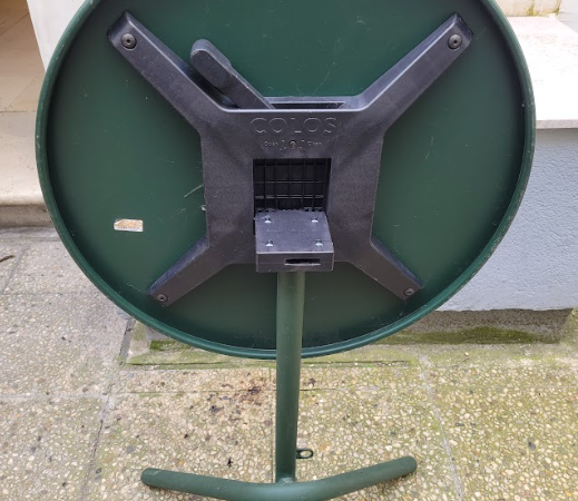 Table d'extérieur Colos 60cm, ronde verte rabattable DESIR 6 - OCCASION – Image 3