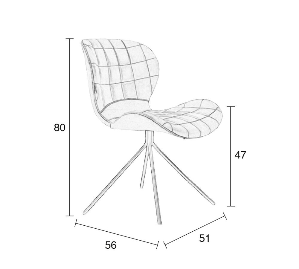 Chaise Zuiver OMG noire- OCCASION – Image 4