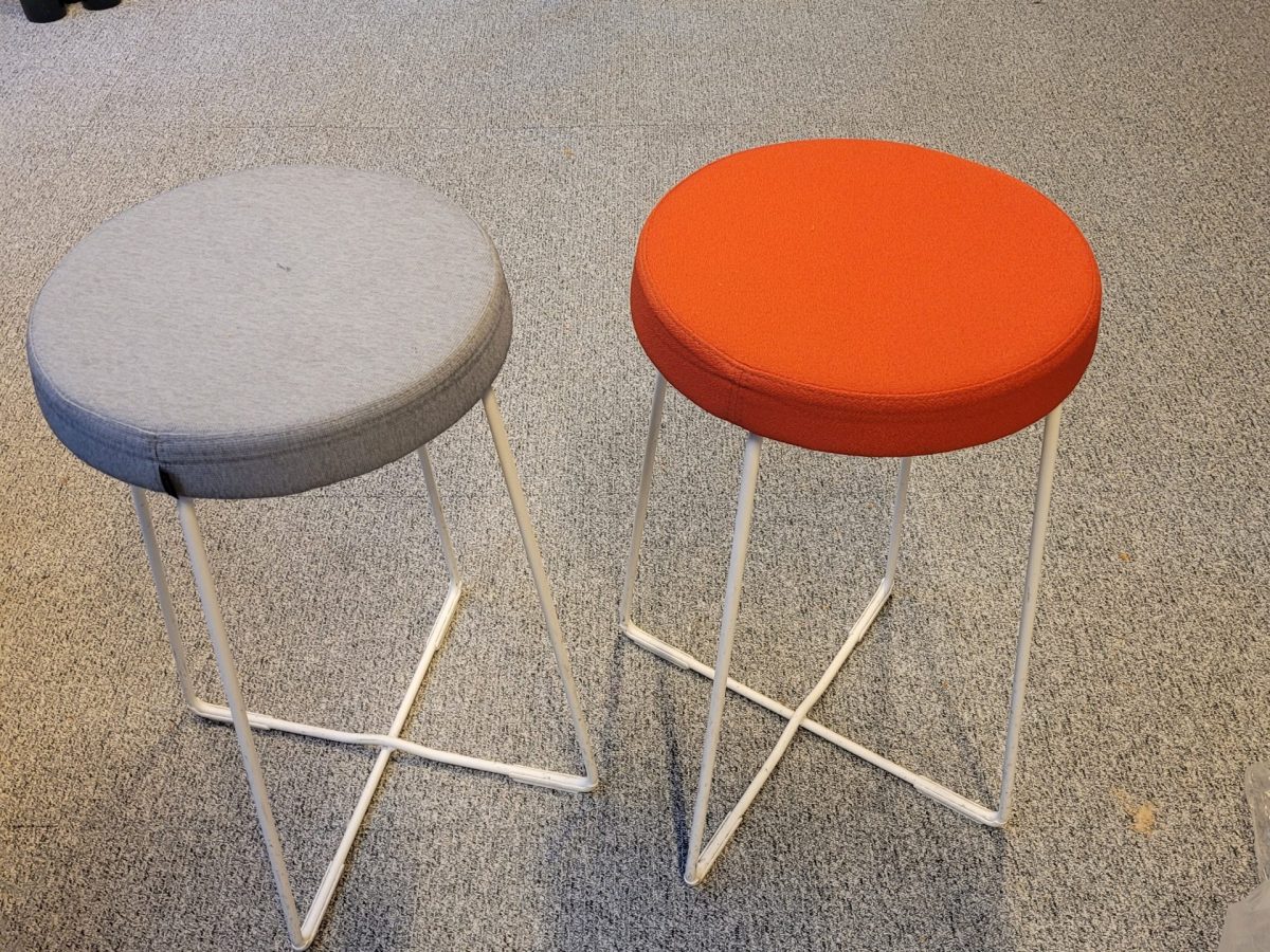 Tabouret mi-haut rouge REANA - OCCASION – Image 4