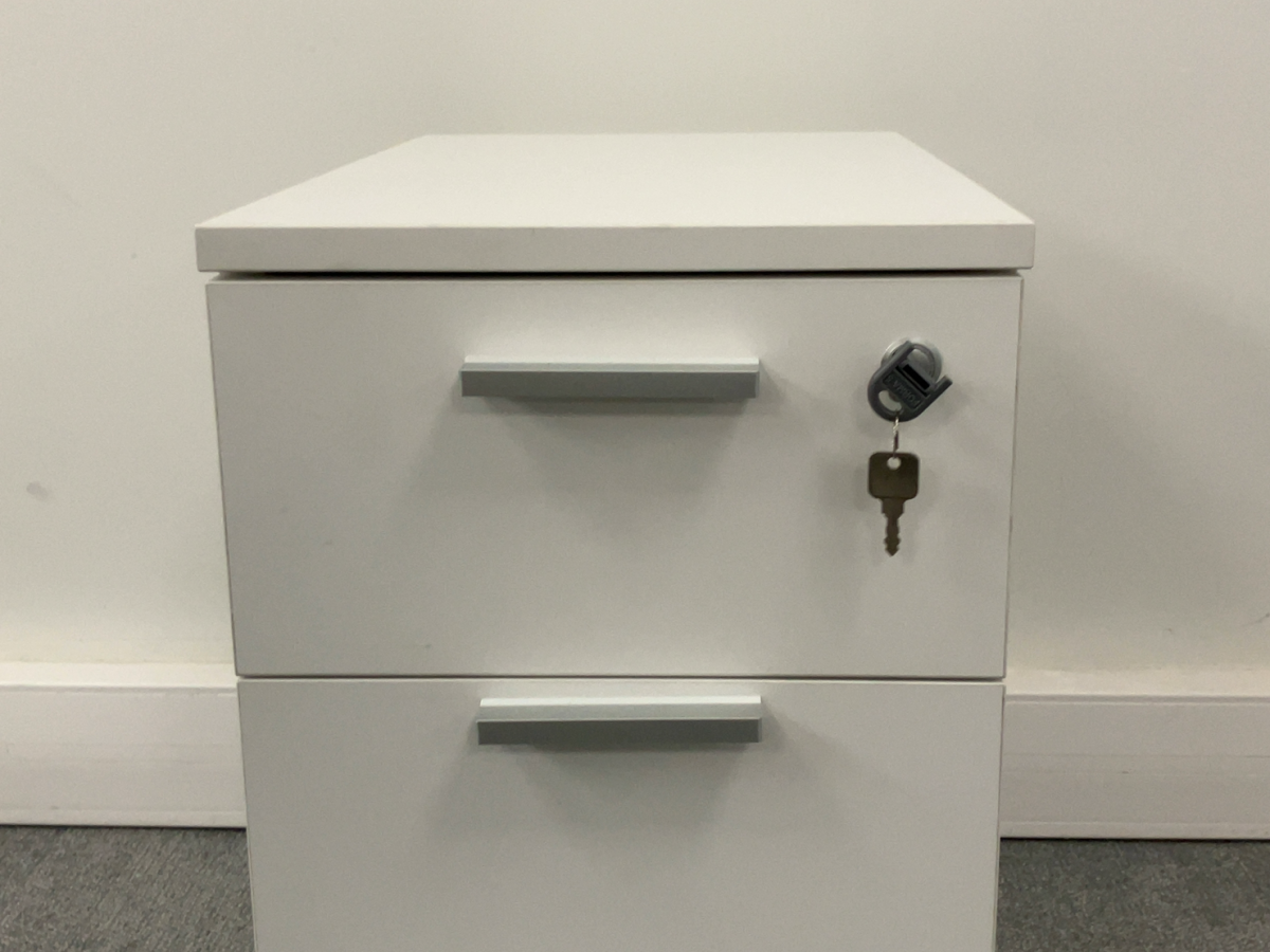 Caisson slim 2 tiroirs blanc JOBI - OCCASION – Image 3