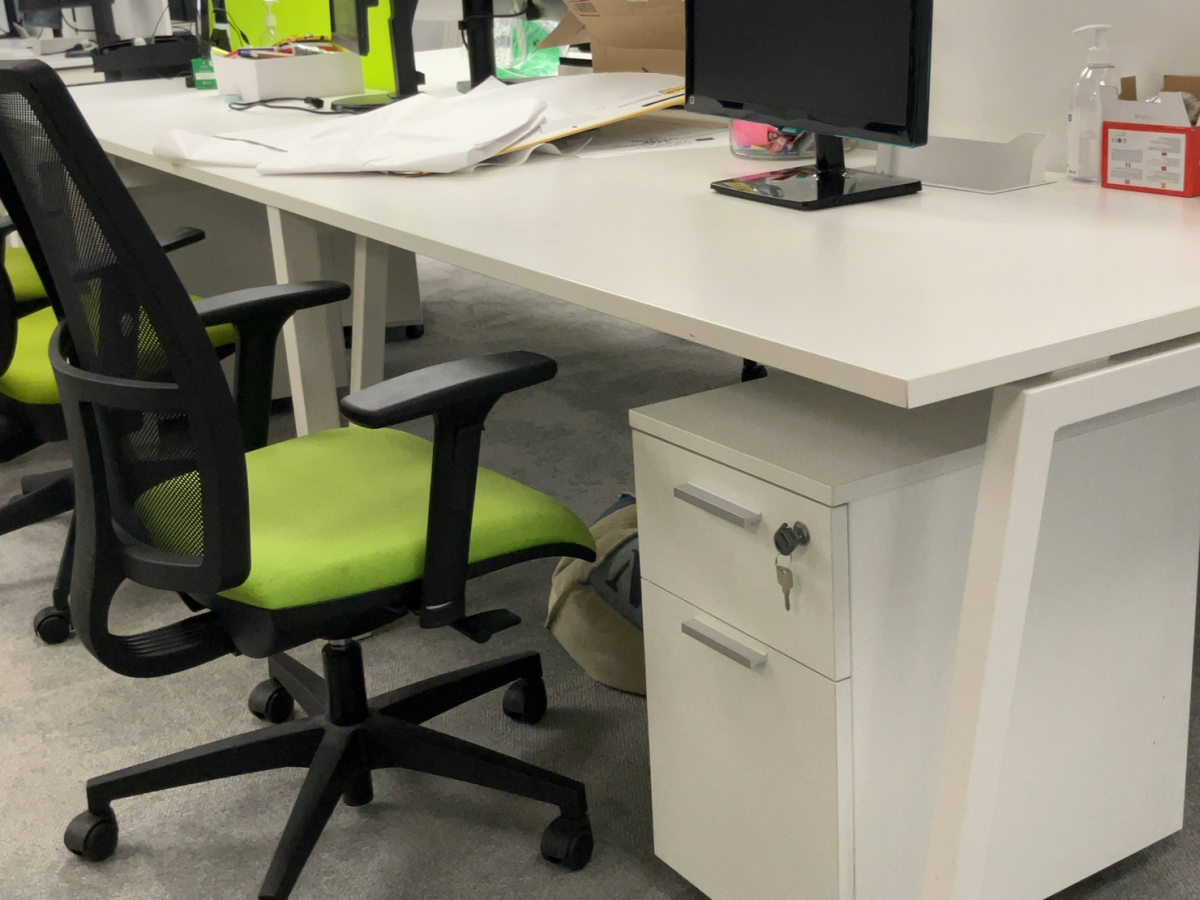 Caisson slim 2 tiroirs blanc JOBI - OCCASION – Image 5