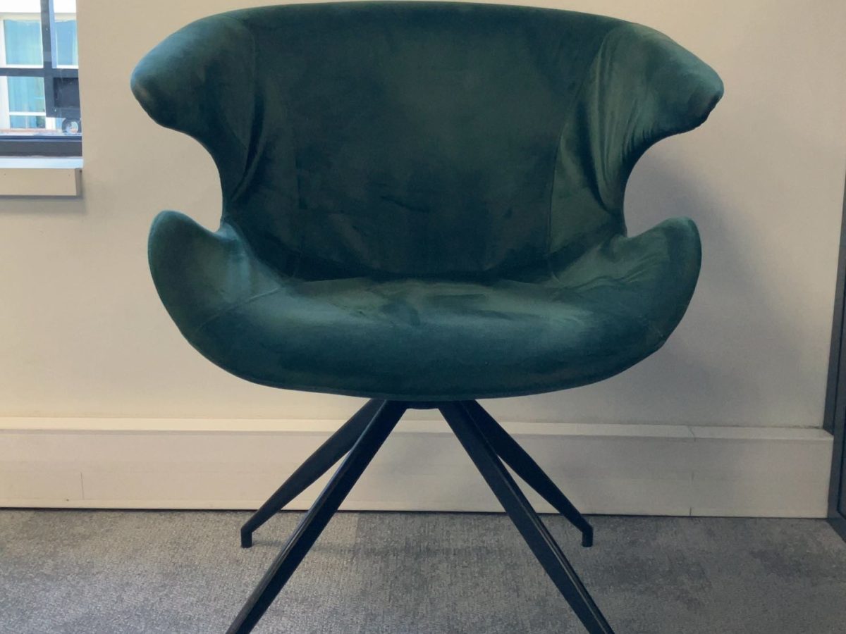 Chauffeuse Zuiver velours vert métal noir JOBI - OCCASION – Image 2