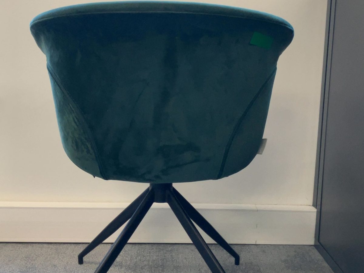 Chauffeuse Zuiver velours vert métal noir JOBI - OCCASION – Image 4