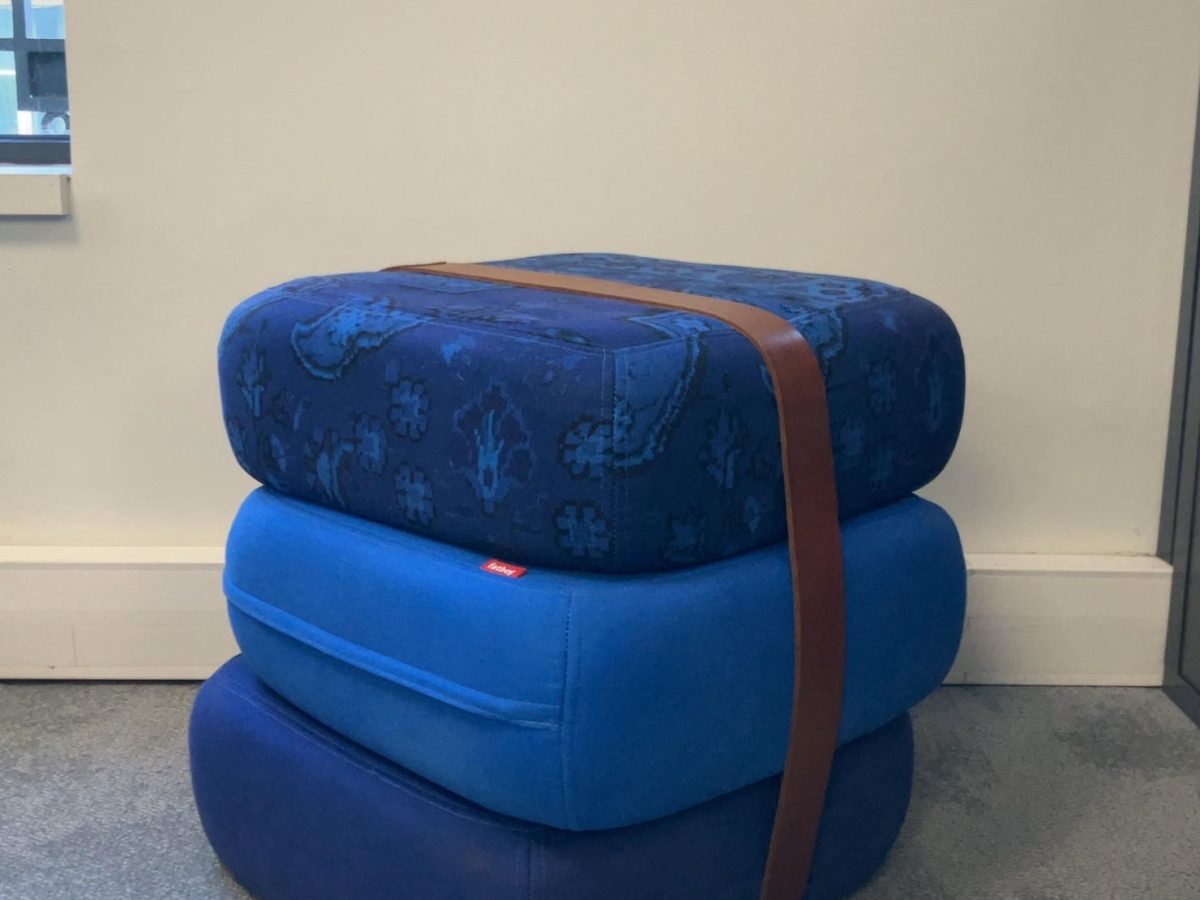 Pouf Fatboy en tissu bleu JOBI - OCCASION – Image 2