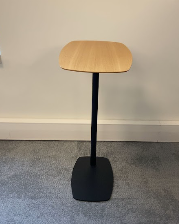 Table d'appoint en bois et métal noir JOBI - OCCASION – Image 3