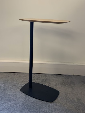 Table d'appoint en bois et métal noir JOBI - OCCASION – Image 4