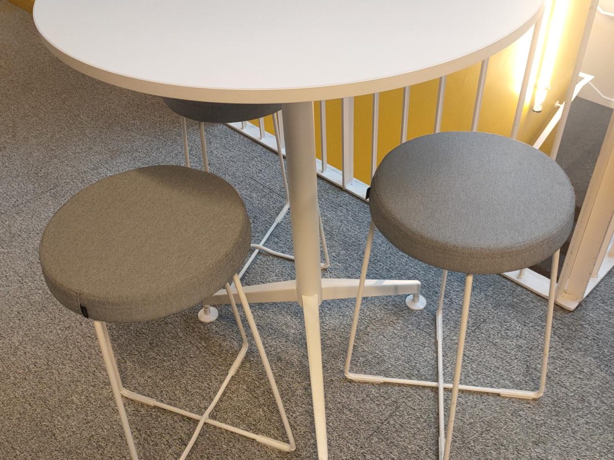 Tabouret mi-haut gris REANA - OCCASION – Image 3