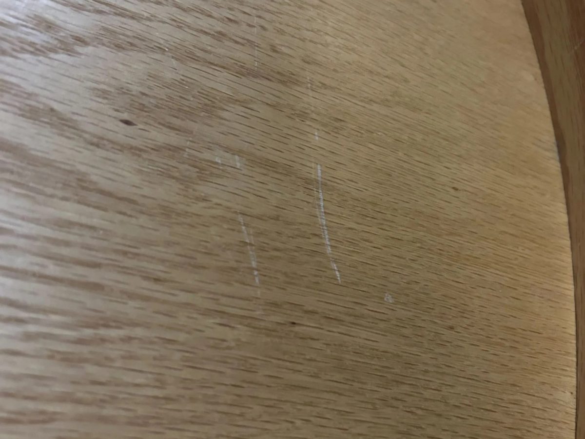 Table basse ronde / plateau bois 80 cm avec rebord DESIR - OCCASION – Image 6