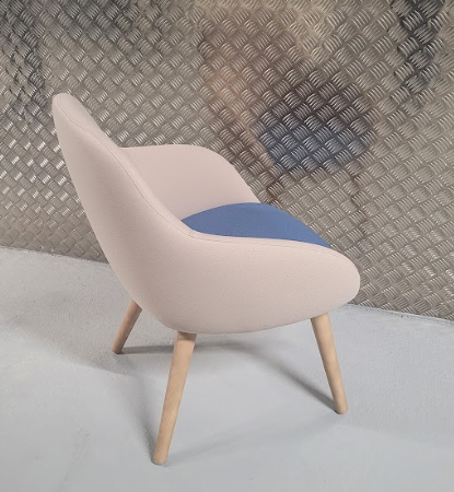 Chauffeuse Sokoa Eneka beige assise bleue AVIRON - OCCASION – Image 3