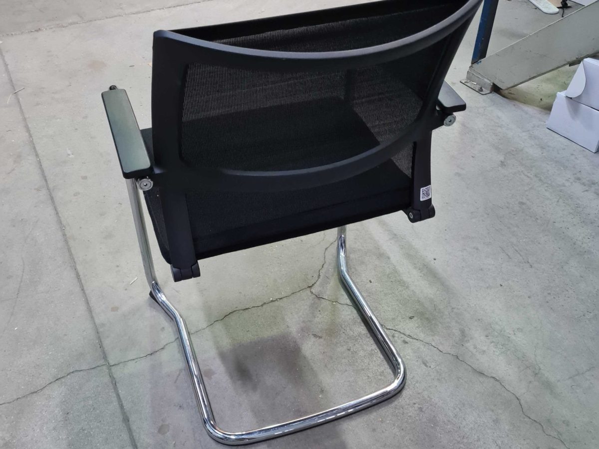 Chaise luge Open up Sedus noir pieds chrome - OCCASION – Image 4