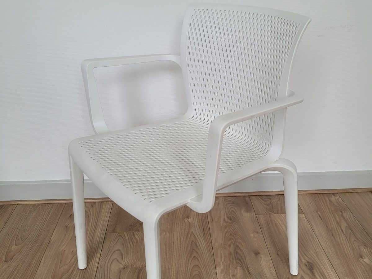 Chaise empilable DOCKER DISQUE blanc - OCCASION – Image 3