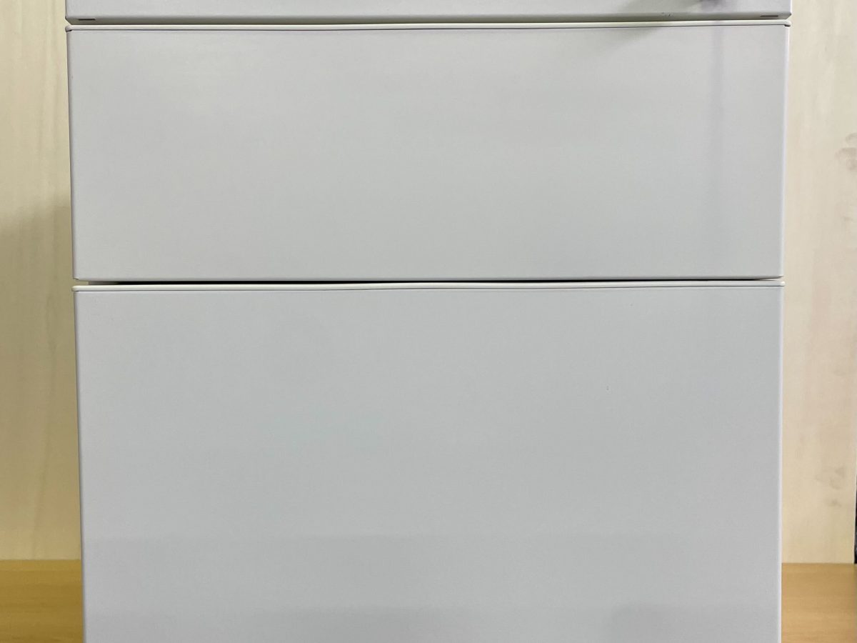 Caisson mobile blanc 2 tiroirs MOBY - OCCASION – Image 2