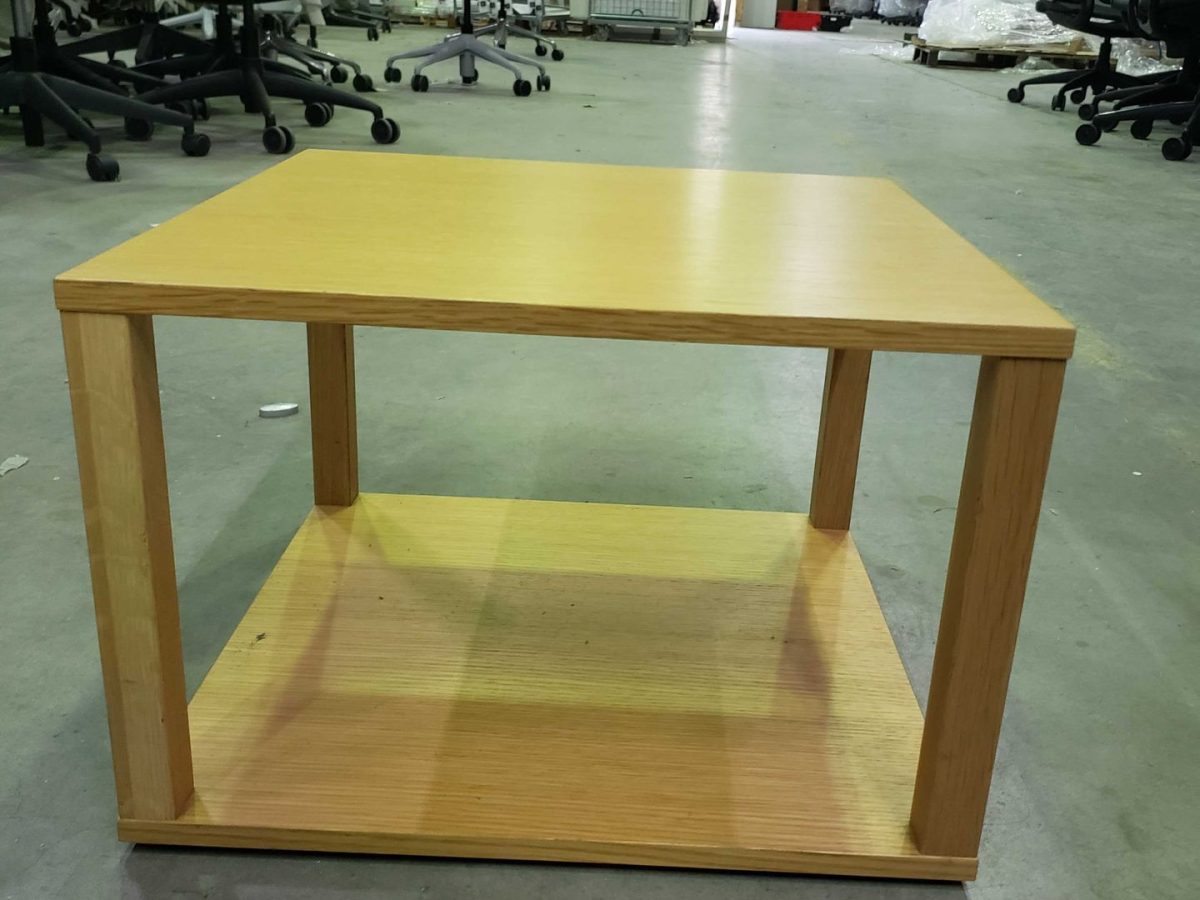 Table basse en bois carré 40x40 cm - Petit DISCO - OCCASION – Image 3