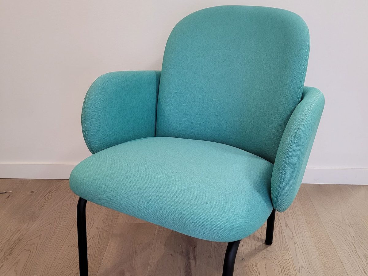Chauffeuse Puik LINZI bleu dossier bas - OCCASION – Image 2