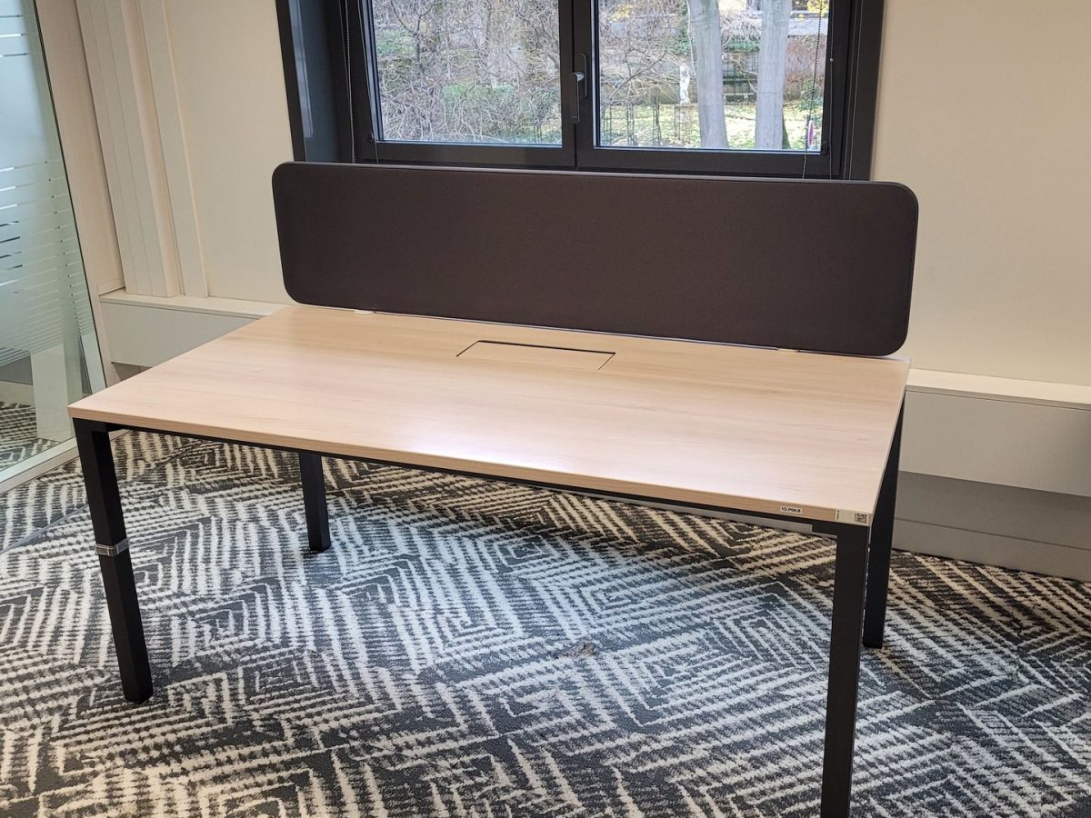 Bureau Individuel Steelcase ORACLE 2 160x80 Bois/Noir - OCCASION – Image 2