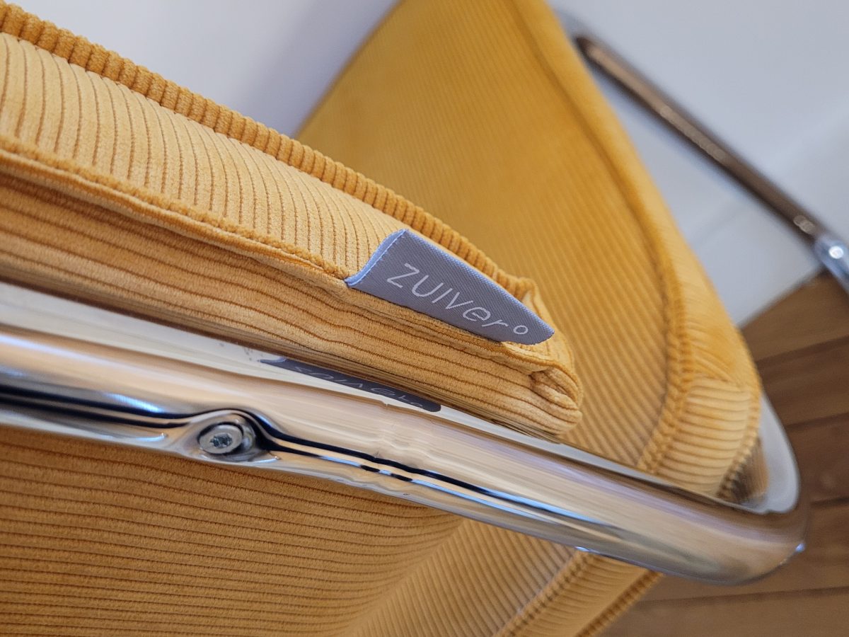 Chaise de réunion Zuiver Ridge Rib Jaune - OCCASION – Image 4