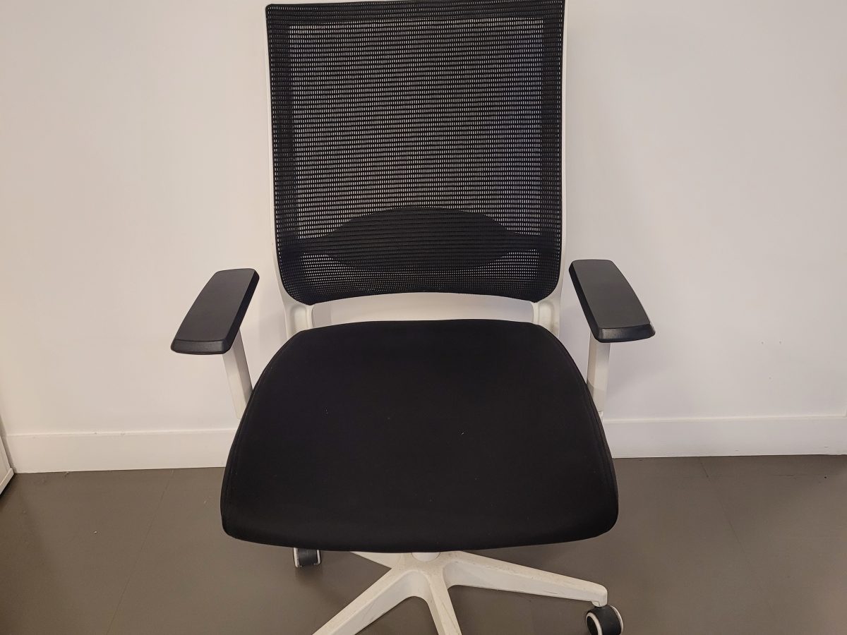 Siège ergonomique Euromof Sydney blanc 1D - OCCASION – Image 2