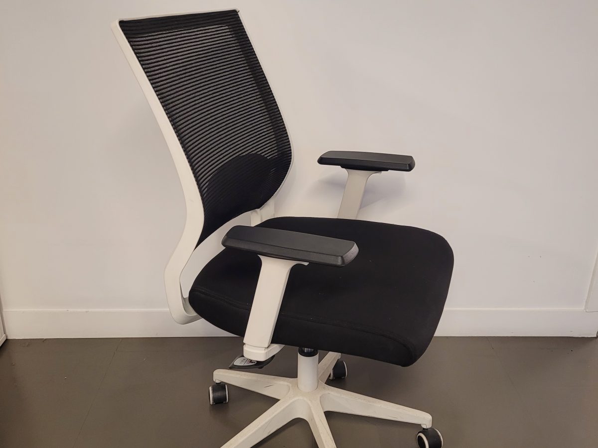 Siège ergonomique Euromof Sydney blanc 1D - OCCASION – Image 3