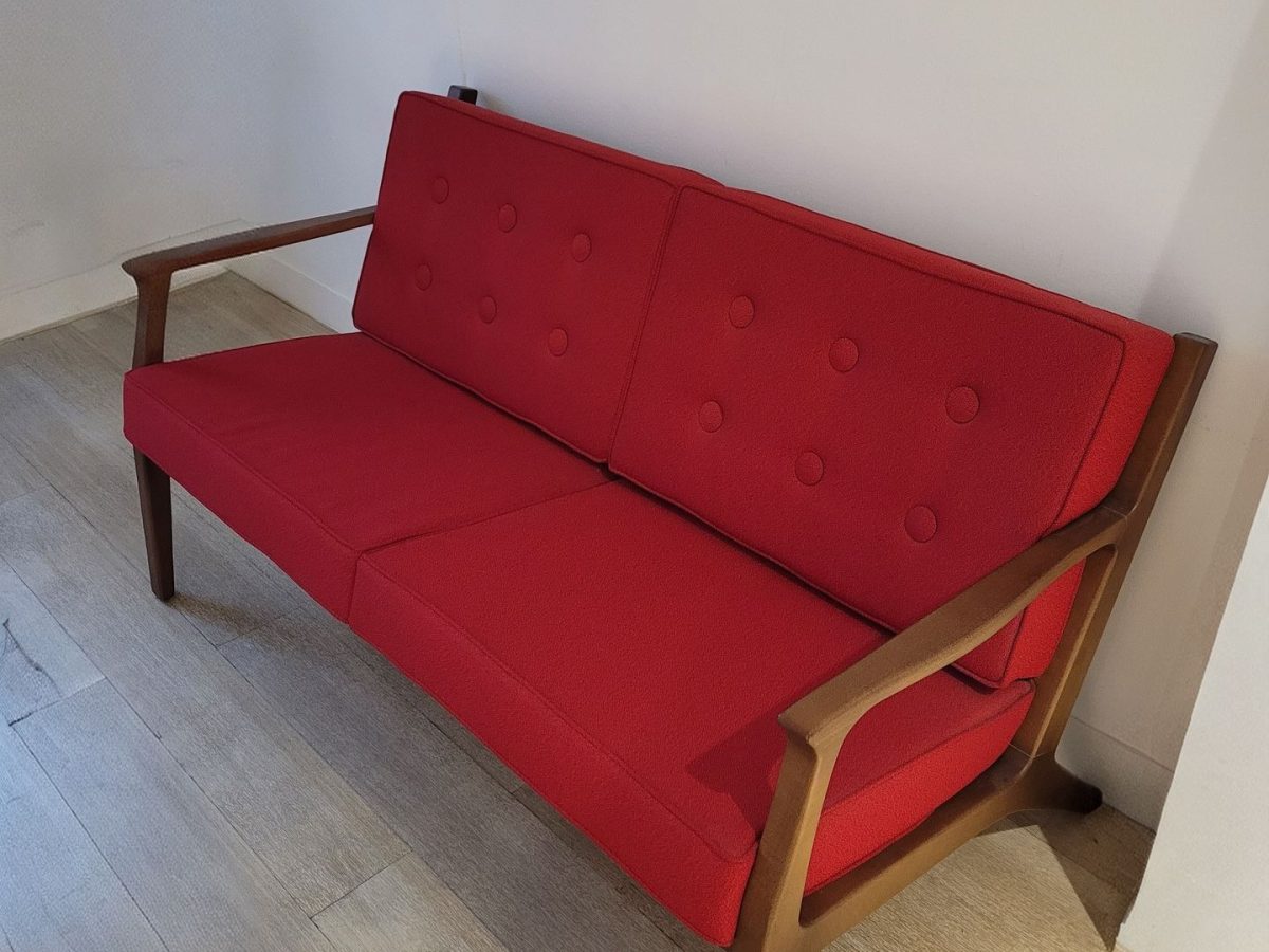 Canapé 2 personnes DESIR 10 rouge - OCCASION – Image 2