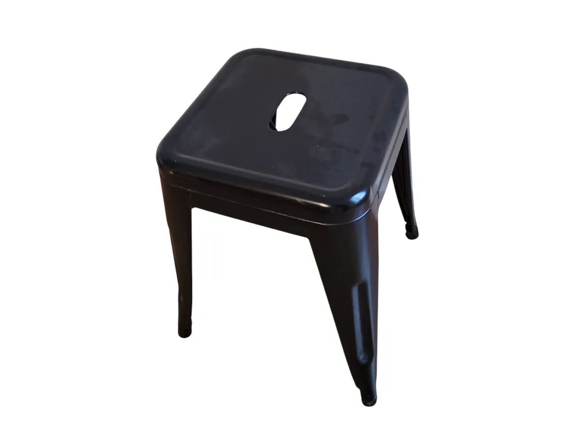 Tabouret DESIR 10 carré métal noir - OCCASION