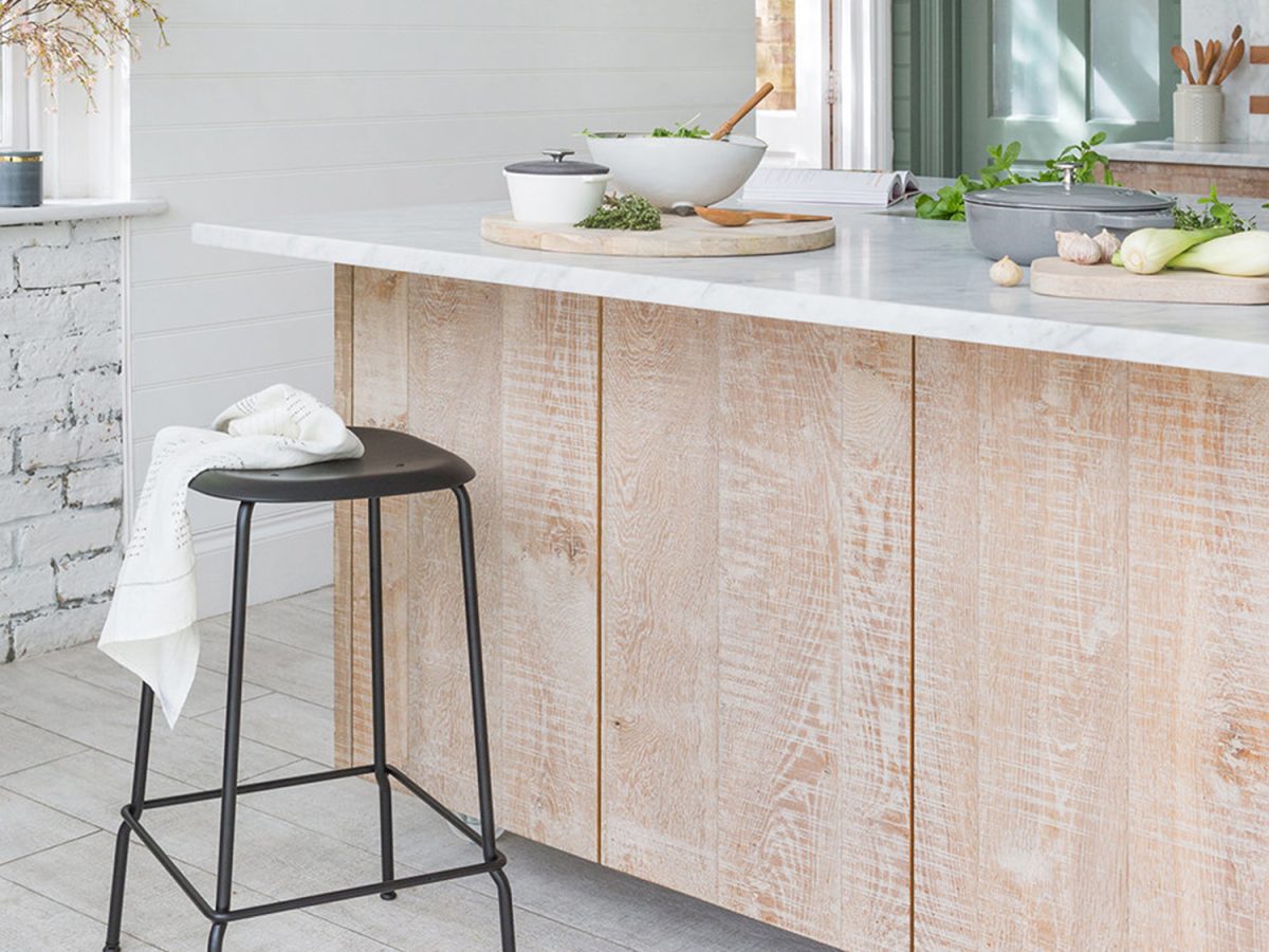 Tabouret mi-haut (lounge) vert olive SPASKA - OCCASION – Image 2